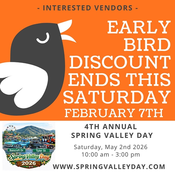 Spring Valley Day Car Show flyer May 2026